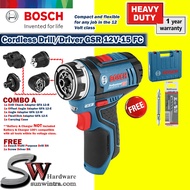 Bosch Cordless Drill/Driver GSR12V-15FC F.O.C Multipurpose Drill bit & Screwdriverbit, **SOLO or Bat