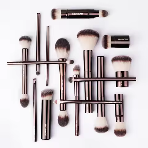 Hourglass Makeup Brushes Powder Foundation Concealer Blusher Bronzer Eye Shadow Eyebrow Eyeliner Scu