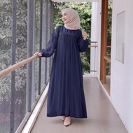 Baju Gamis Wanita Terbaru 2022 Dress Remaja Kekinian Model Muslim