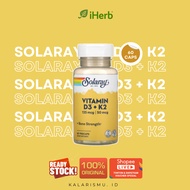 Solaray Vitamin D3 + K2 60 Capsules