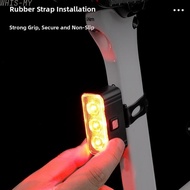 [WHI]USB C Bike Light 300 Lumens Output 7 Adjustable Modes IPX4 Waterproof Rating