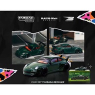Tarmac Works Porsche 997 RWB Tsubasa Green Special Edition IDE XII 2025_Car + Shirt set (Diecast 1/6