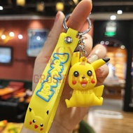 GANTUNGAN Vd08 Er-90 Thick Silicone Pokemon Pikachu Keychain Pikachu Keychain/ Pokemon Keychain/ Pok