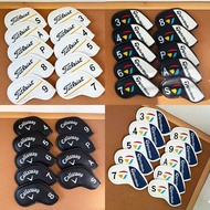 Golf Iron Cover Club Cover Head Cover Magnet Closing Embroidery Iron Protective Cap Cover golf Head 