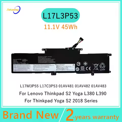 L17L3P53 Laptop battery For Lenovo ThinkPad L380 L390 Yoga S2 Yoga 2018 L17M3P55 L17C3P53 01AV481 01