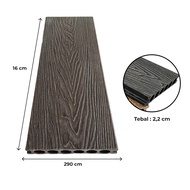 Decking Floor WPC Decking Lantai Outdoor Size 290cm Bahan  Dacking Pagar Outdoor