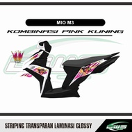 Mio M3 Transparent Striping Custom Design Arai Rusle Motif Arai Sticker