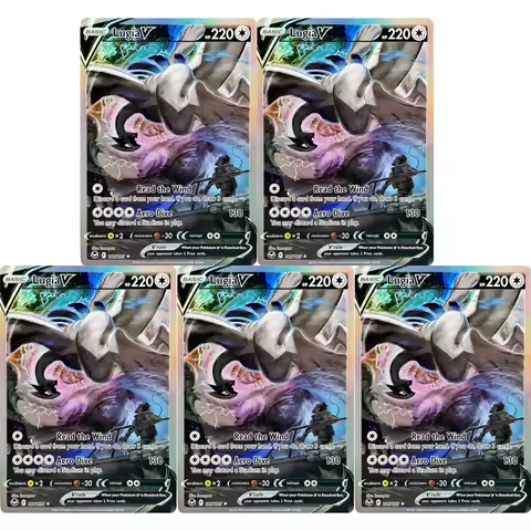 PTCG Collection Cards Lugia 186/195 DIY PTCG Game Cards Shining Creativity Rare Holographic Cards Gi