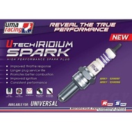UMA RACING UTECH IRIDIUM SPARK PLUG UNIVERSAL Y15 Y16 LC135 FZ150 RS150 WAVE125 EX5 NGK PLUG HIGH PE