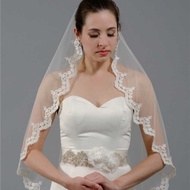 Dk034 Supply Source on behalf of Hair Cover Style Bridal Wedding Veil Muslim Lace Headdress Short St