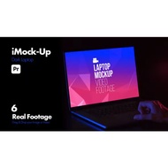 [Adobe Premiere Pro]Dark Laptop Website Web App Display Mock Up Slideshow Presentation Template Pack