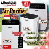 NEW LIFESTYLE Air Purifier With Hepa Filter 1+1/LCD Display/Negative Ion/PM2.5Removal/Local Fast Shipping