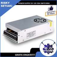 Power SUPPLY DC 12V 20A TRANSFORMER SWITCHING 110 - 220V AC