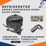 REFRIGERATOR DONPER COMPRESSOR R290A - 3/4HP (550W) - KK550CU1