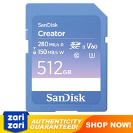 SanDisk 512GB Creator Series UHS-II SDXC Memory Card SDSDXEP-512G-GNCIS