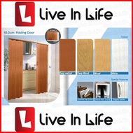 ✴ ❤ Accordion Sliding Door PVC Folding Door For Kitchen Bathroom household Partition Track Door