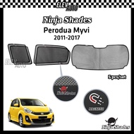 Perodua Myvi Lagi Best Icon 2011 - 2017 Ninja Shades OEM Magnetic Sunshade Myvi Accessories 2012 201