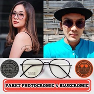 Normal minus aviator model anti-radiation photochromic glasses