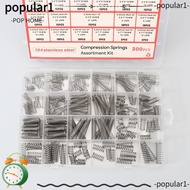 POPULAR 300PCS/box Compression Spring Assortment Kit, Tension Spring 304 Stainless Steel Small Sprin