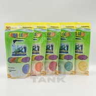 TOM AQUARIUM PRODUCTS AQUA GEMS 200g BLUE ORANGE PINK GREEN YELLOW DECORATIVE PLASTIC GEMS