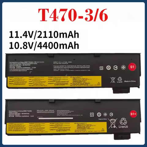 2110mAh 01AV427 72Wh Laptop Battery For Lenovo ThinkPad T470 T480 T570 T580 P51S P52S 01AV428 01AV49