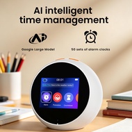 AI Intelligent Digital Alarm Clock for Kids with Snooze Voice Control Weather Forecast Local Music P