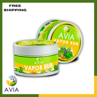 AVIA Vapor Rub For Pain Relief, Body Pain, Headache, Colds, Coughs, Fever, Toothache, Stiff Neck, Frozen Shoulder, Rheumatism, Itchiness, Insect Bites Etc.