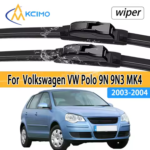 For Volkswagen VW Polo 9N 9N3 MK4 2003 2004 Front Windshield Wiper Blades 2pcs Windscreen Window Acc
