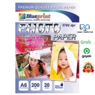 Blueprint Paper Photo A6 Glossy 200gsm Small 4R Photo Paper Size/