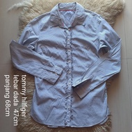 kemeja lengan panjang wanita / remaja tommy hilfiger ori size M / L