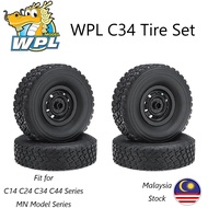 4pcs 70mm C34 RC Wheels Tyre Replacement for WPL MN D90 RC crawler MN99S 1/12 WPL 1/16