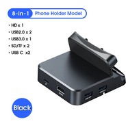 Kebidumei 8 trong 1 USB C HUB trạm nối sạc điện thoại đứng 4K HDMI Loại C để HDMI Dock Dock Bộ sạc đ
