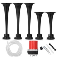 5 Trumpet Dixie Air Horn with Loud 125dB Sound Pressure for Car Truck 12V