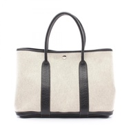 【二手】愛馬仕 HERMES 托特包 Garden Party PM 米白色/黑色 其他 Garden Party PM 米白色/黑色 女士 二手 A