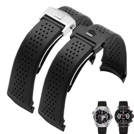 Soft Silicone Watch Bracelet for  GRAND CARRERA AQUARACER Wristband Men Watch Straps Curve End Rubbe