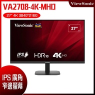 ViewSonic 優派 VA2708-4K-MHD 廣視角螢幕 (27型/4K/HDMI/IPS/喇叭)