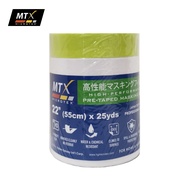 Microtex MTX High Performance Pre Taped Masking Film 22" (55cm) x 25 Yards