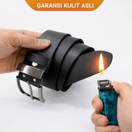 Men's Genuine Leather Belt/ Men's Leather Belt/ Genuine Leather Buckle Garut Leather Belt