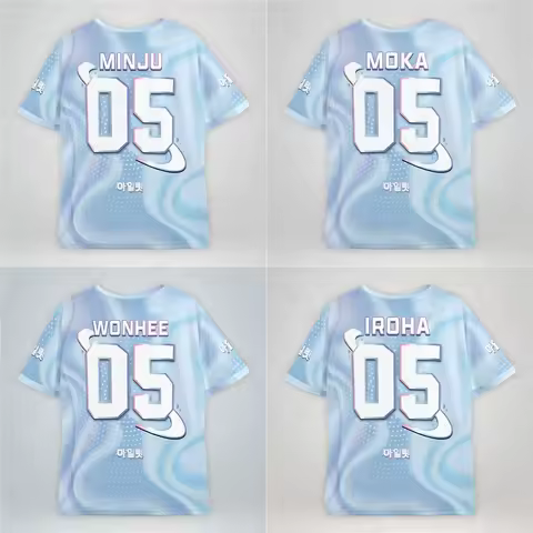 2026 Women Men Fashion Short Sleeve Illit Minju Fans Summer Tee Lightweight Sport Daily Tee Oversize