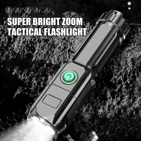 Flash Light Portable Rechargeable Spotlights High Power Rechargeable Led Flashlight Camping Ultra Po