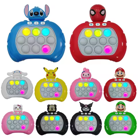 Children's and Adult Electronic Push Games, Pushit Pro, Super Bubble Pop, Light Push Up, Fidget Toys