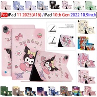 For iPad 11 2025 A16 11inch iPad 10th Gen 2022 10.9 inch iPad 11th Leather Shockproof Cartoon Case A