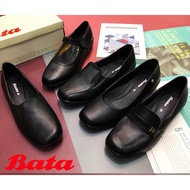 Bata Lady’s Formal Office Working Rounded Flat Black Shoes / Kasut Sarung Wanita / Kasut hitam
