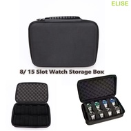 ELISE Watch Storage Box, Hard Shell 8/ 15 Slot Watch Display Box, Case Box Black Anti Scratching Sho