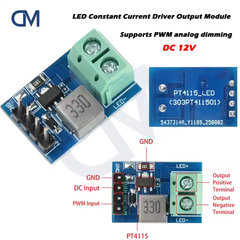 1-10S LED Constant Current Driver Output Module DC 12V PWM Light Strip Dimming Dimming Driver
