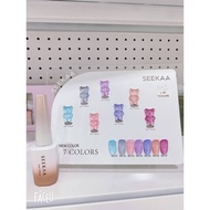 SEEKAA L30 ab shimmer glitter gel 7color 1btl 15 ml free color chart seekaagel gel color