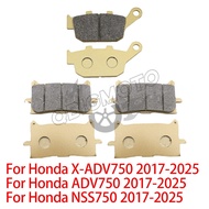 X-ADV750 Motorcycle Front Rear Brake Pad For Honda X-ADV750 ADV750 NSS750 2017-2025 X-ADV ADV NSS 75