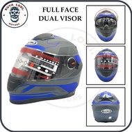 KuyaLodi Motorcycle KRC 322 Full Face Helmet Dual Visor