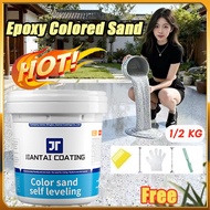 Epoxy Sand Floor Paint Epoxy Cat Lantai Rumah Epoxy Colour Sand Floor Paint Wearresistant Flooring H