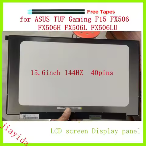for ASUS TUF Gaming F15 FX506 FX506H FX506L FX506LU 15.6'' 144Hz Full HD LCD Screen Display LED Pane